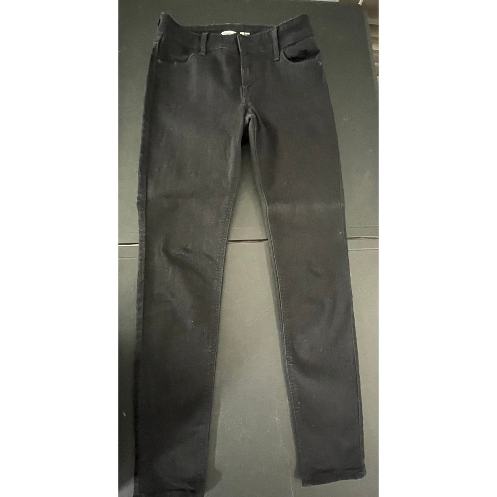 Old Navy WOW Super Skinny Mid-Rise Jeans Black Denim Womens Size 2